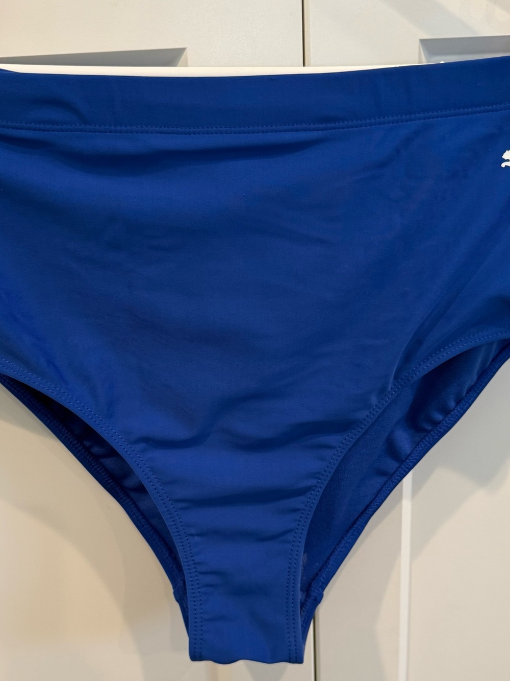 Puma Navy Blue Athletic Top with Yellow Logo